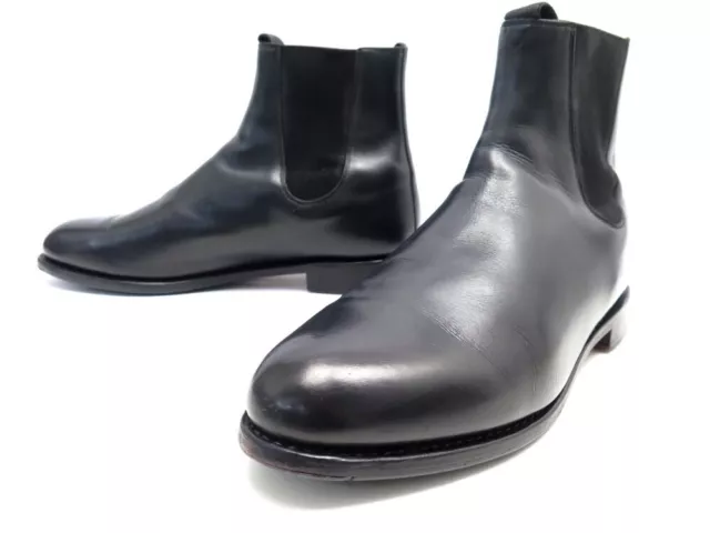 Chaussures Paraboot Bottines 73503 45 En Cuir Noir Chelsea Leather Boots 490€