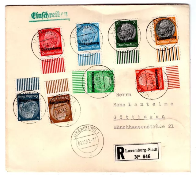 Luxemburg Aus 1/13 schöner Brief meist mit UR (T5705