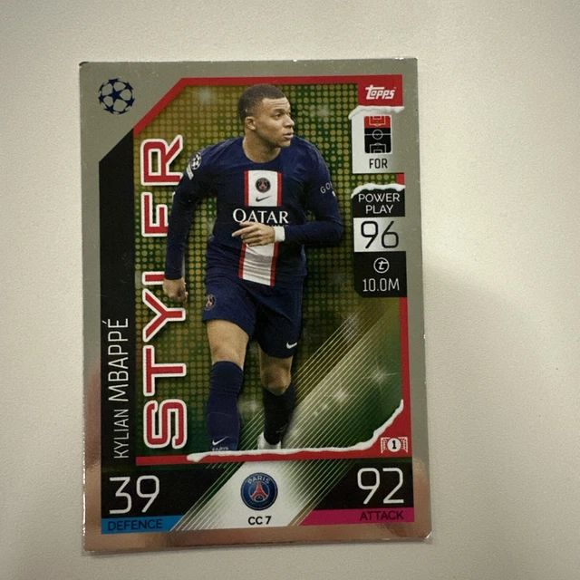 MATCH ATTAX 2020/21 Le8G Kylian Mbappe (Psg) Gold Limited