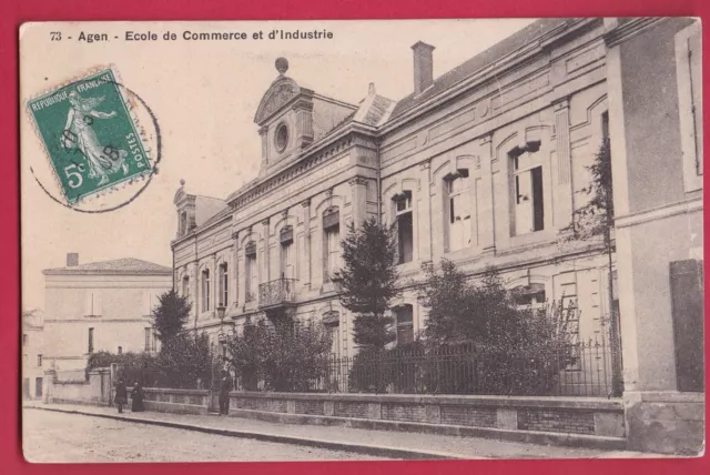 1908 Ecole de Commerce et d'Industrie - Agen - Lot-et-Garonne (47D1)