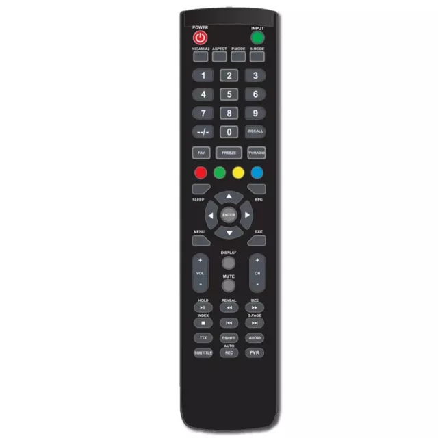 Palsonic TV Remote Control TFTV1910M, TFTV2210M, TFTV2410M, TFTV2810M, TFTV4355M