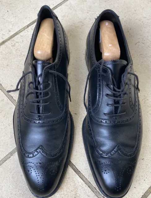 GEORGE CLEVERLEY SHOES Size 9E Black Brogue Leather Rrp £800 $308.40 ...