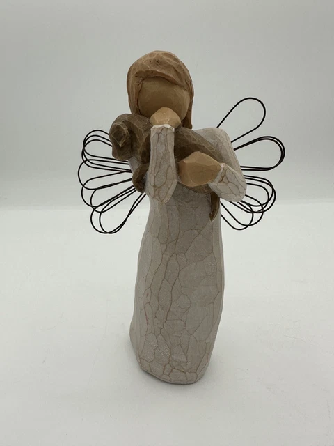 Willow Tree® Angel of Friendship Animal Lover Figurine, New Without Box