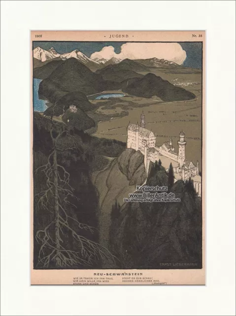 Neu Schwanstein Ernst Liebermann Schloss König Ludwig II Rheingold Jugend 1710