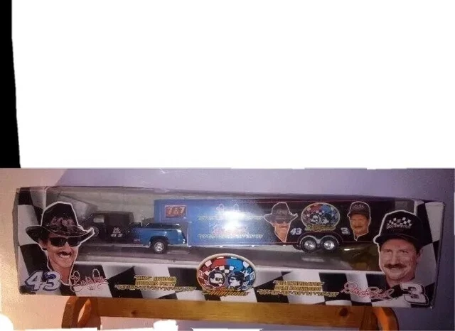 Dale Earnhardt Richard Petty Brookfield Dually & Hauler 7 Time Champion 1/24 NEW
