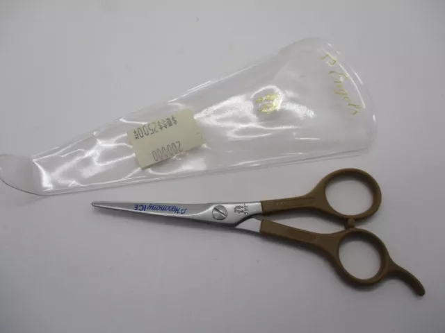 F.W. Engels Solingen W. Germany Hair Scissors "Harmony Ice" Brown Handle