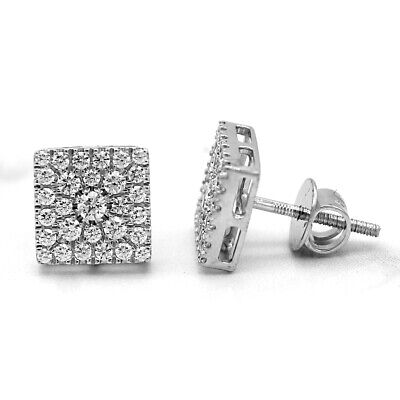 Swarovski Diamond Everyday Cushion Stud Earring High Quality 14kt White gold