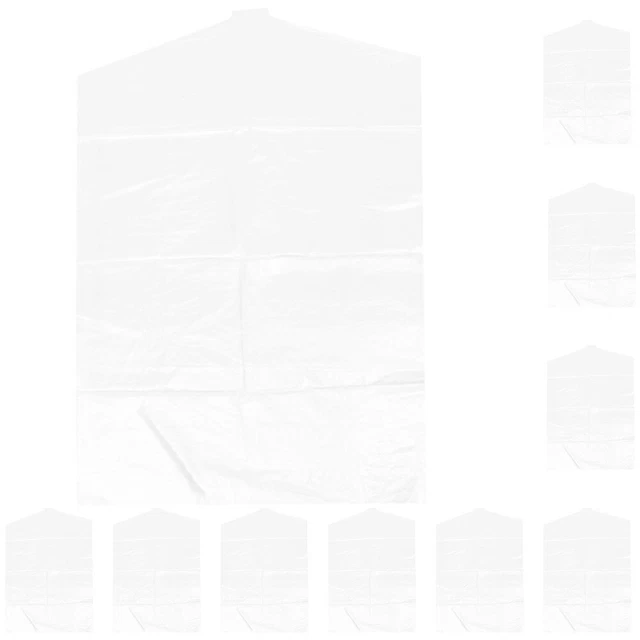10pz Indumento Coperture Trasparenti Vestiti Coperture Vestiti Appesi Borse Antipolvere