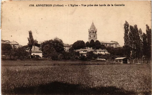 CPA AK ANNEYRON - The Church - View taken from the edges of the Gentelle (369494)