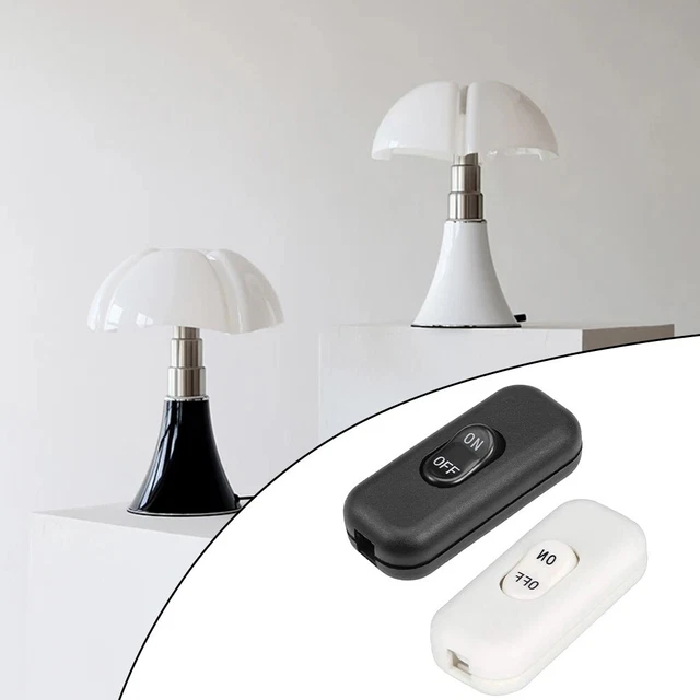 Lot De 3 Interrupteurs à Cordon Inline 6A 250V – Bascule Marche/Arrêt Pour Lampes, Câbles 2 Ou 3 Fils
