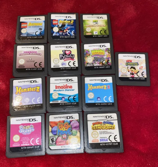 13 x Nintendo DS Games Bundle / Joblot - Cartridge Only - Tested And Working