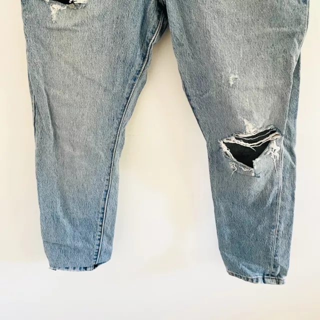 Levis Blue Ripped High Rise Skinny Jeans 29 3