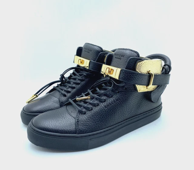 Baskets Buscemi 100mm - Cuir Lisse Noir - Pointure 40 EU - Neuf Avec Boîte