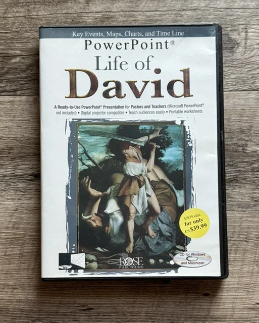 Life Of David - Educational PowerPoint Presentation (CD-ROM, 2011, Win PC/Mac)