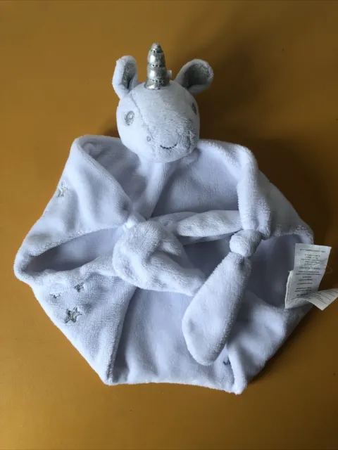 Coperta Comfort Unicorno JoJo Maman Bebe bianco e argento Blankie Dou Dou 2