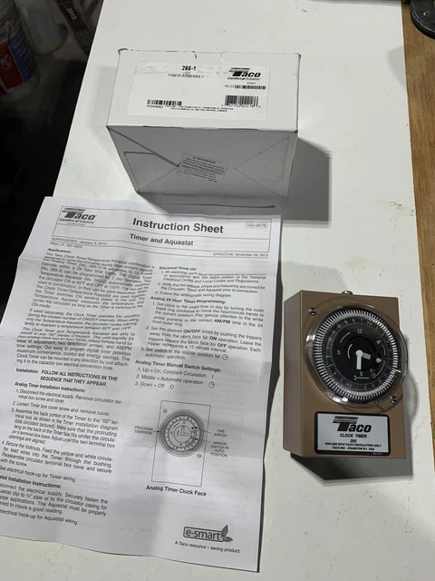 Taco 265-1.   24 Hour Timer Assembly