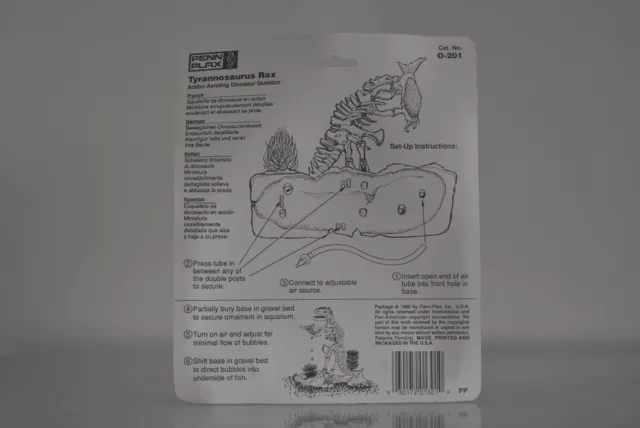 Aquarium Ivoire Tyrannosaure Rex Squelette Air Exploité Dinosaure Crâne & Base 2