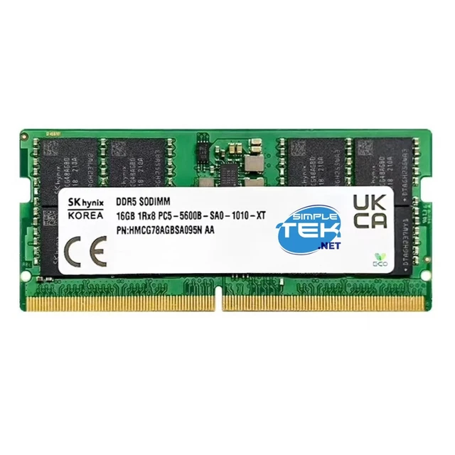 SK HYNIX DDR5 16GB SODIMM PC5-5600B Memory RAM Module For Notebook AIO ...