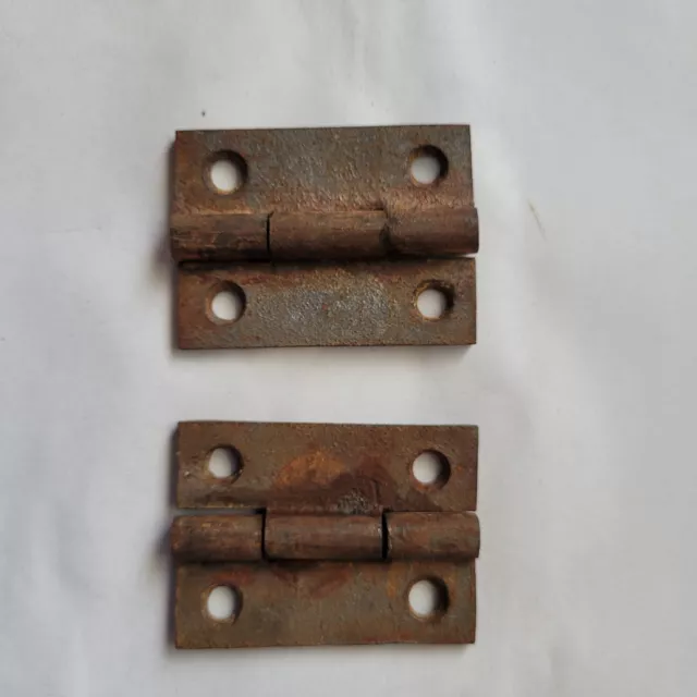 Pair of Antique  2" Cast Iron Hinges circa 1850