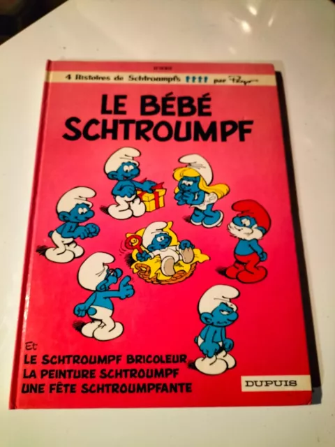 Eo 1984 Les Schtroumpfs 12 Le Bebe Schtroumpf Par Peyo Dupuis (J45)