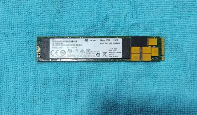 Seagate Nytro 5000 XP1920LE30002 1.92TB PCIe Gen3 x4 NVMe SSD 3D cMLC M.2 22110