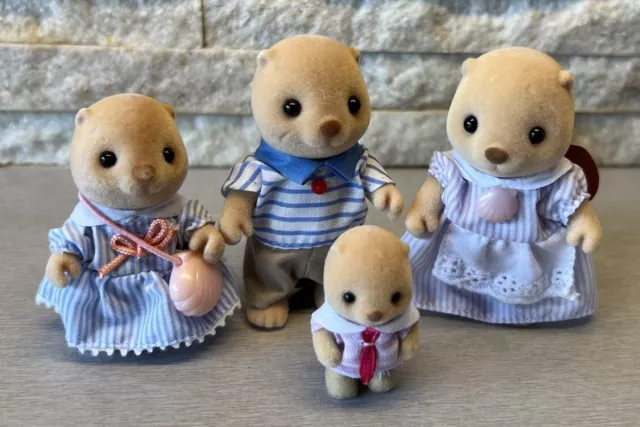 SYLVANIAN FAMILIES NEPTUNE Sea Otter Family Baby Rare Calico Critters Retired 79.99 PicClick UK