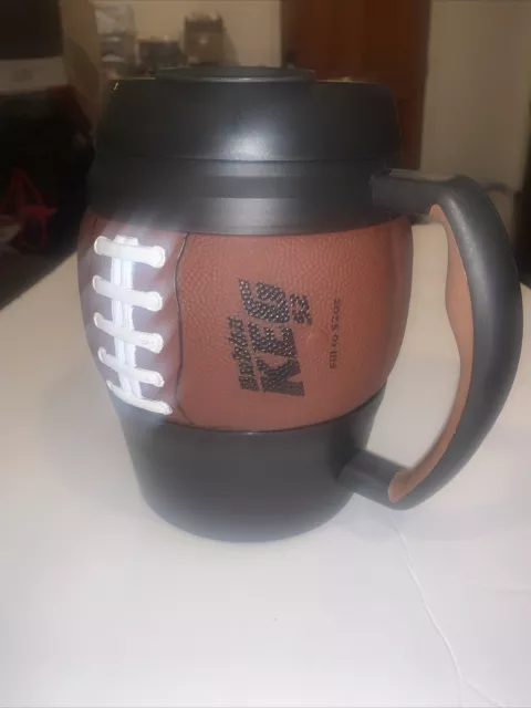 BUBBA KEG Insulated TRAVEL Coffee/Drink MUG Football 52 Ounce HUGE! Clean!