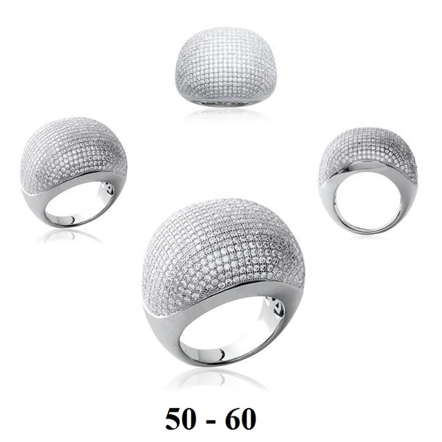 Bague Rhodiée Argent 925 Sertie De Rubis Cz - Taille 56 - Dolly-Bijoux - Neuf Avec étiquettes