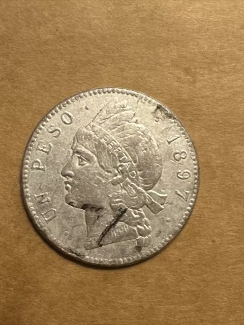 1897 Dominican Republic Peso PF2