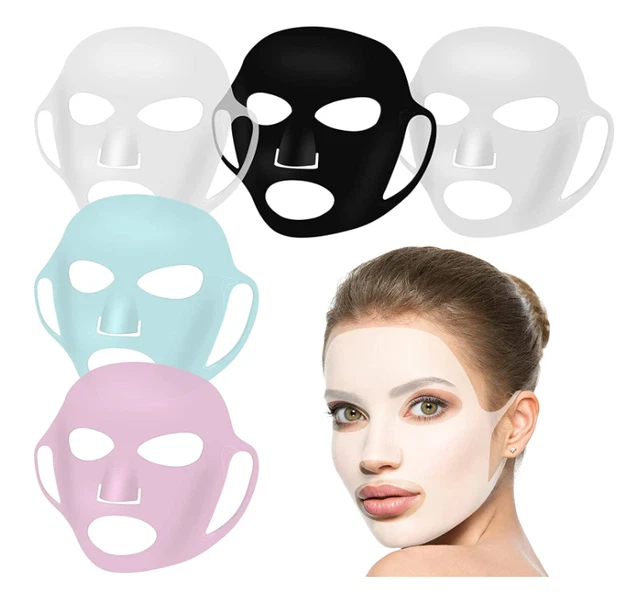 Mascara facial de silicona reutilizable mascara hidratante suave para la cara