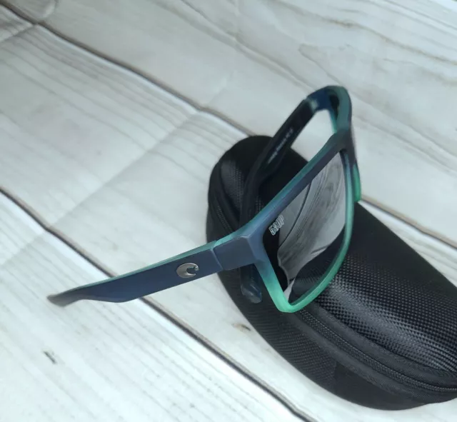 NEW! OSEARCH Ocean Blue Fade Rinconcito Style Frames, 580P Silver Mirror Lenses