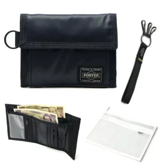 [Porter] Yoshida Bag Tri Fold Wallet CAPSULE Black 555-06440 Made in Japan