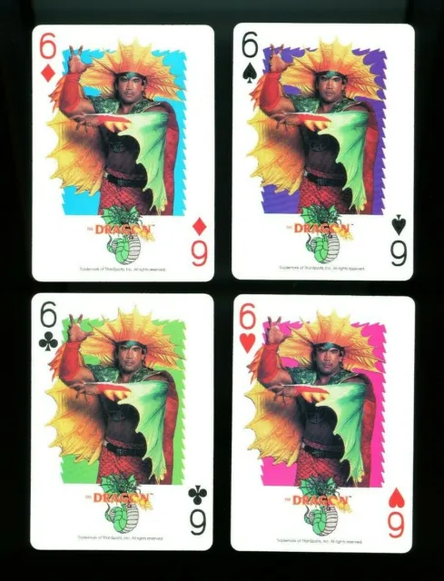 Ricky THE DRAGON Steamboat 1991 WWF Playing Cards wrestling card lot - NM+