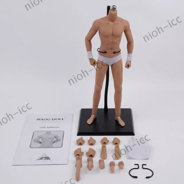 JIAOU DOLL 1/6 Teenager Seamless Body 12 Male Figure with Stand Base For  Phicen