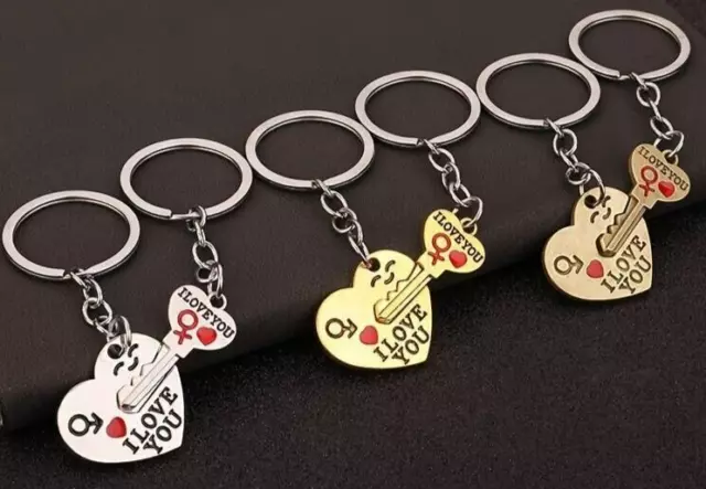 Set - Key Chain Keychain Key Ring Keyring for Woman Man Car House Love Music