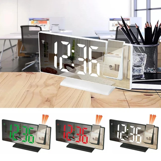 Projection Ceiling Clock with LED Display and Temperature Sensor