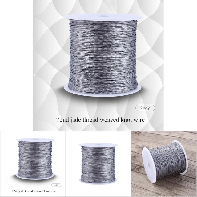 100M X 0.8mm Nylon Chinesische Knoten Schnur Rattail Macrame Faden DE