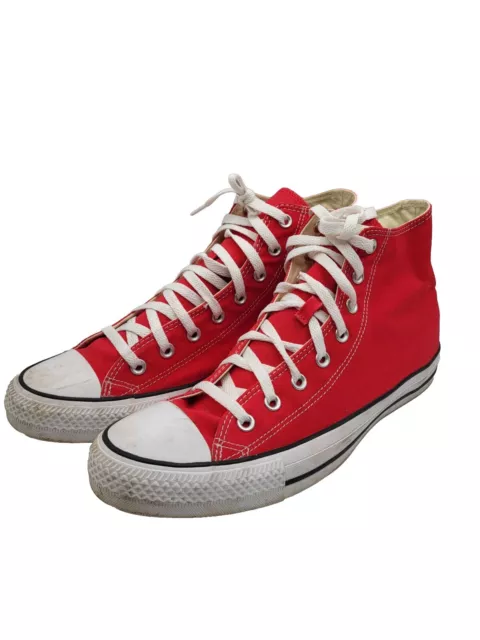 CONVERSE Chuck Taylor ALL STAR HIGH TOP Red (M9621) Mens size 12, Womens size 14