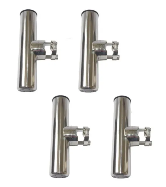 Porte Canne inox Pour Tube 22/25mm ( Lot de 4 ) Orientable inox Pèche Bateau