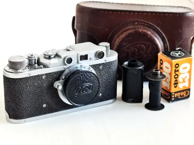 TESTED WITH FILM! FED-1 + FED 3.5/50mm USSR 35mm Film Vintage Camera. M39 mount!