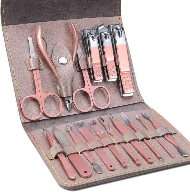 Tagliaunghie Set Professionale - Grooming Kit Strumenti per Manicure E Pedicure