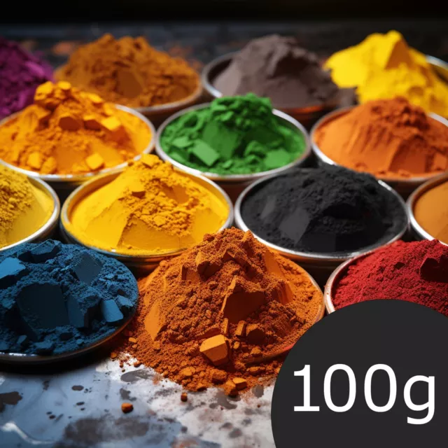 Pigmentpulver Farbpigmente Oxidfarbe Trockenfarbe Betonfarbe Eisenoxid je 100g
