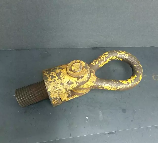 Hoist Ring 1" thick Lift Eye, Bolt is 1-3/4in dia, 5 TPI, weighs over 20 pounds