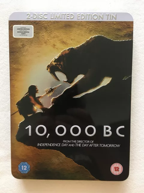 '10,000 Bc' Dvd Tin Box 2 Disc Edition With Individual Film Negative