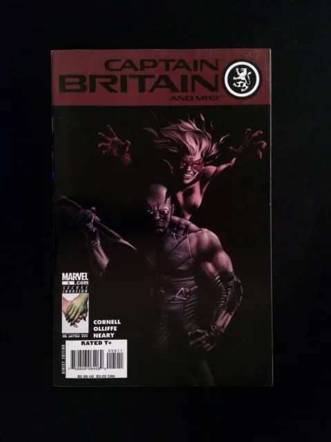 Captain Britain and MI 13 #5  MARVEL Comics 2008 VF+