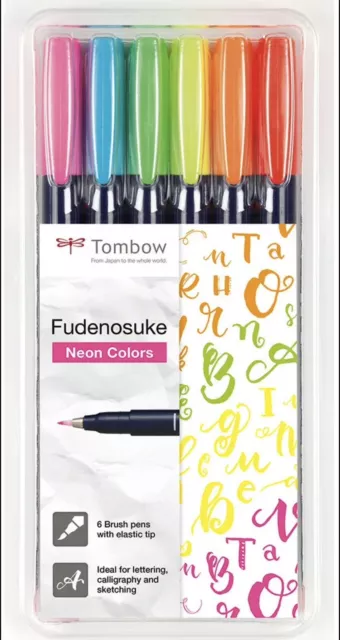 Tombow Soft Brush Pen - BLACK - Fudenosuke - Calligraphy, Sketch, Hand  Lettering