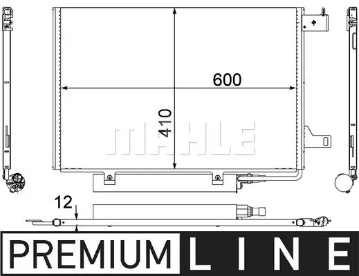 OEM AC Condenser Fits Mercedes Benz A-Class W169 A 170 +more