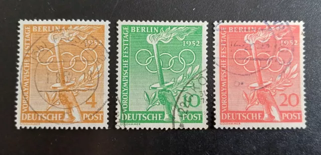 Berlin 1952 - Mi.Nr. 88 - 90 - "Vorolympische Festtage" - gestempelt