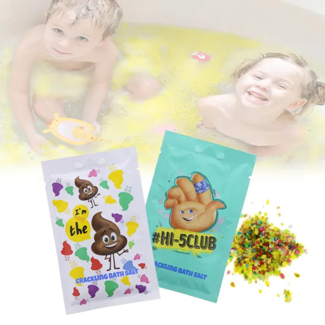 Colori per il bagnetto Emoji- 2X Sali da bagno colorati ed effervescenti 100g