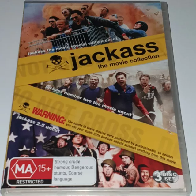 JACKASS MOVIE COLLECTION Box Set Jackass 1 Jackass 2 Jackass